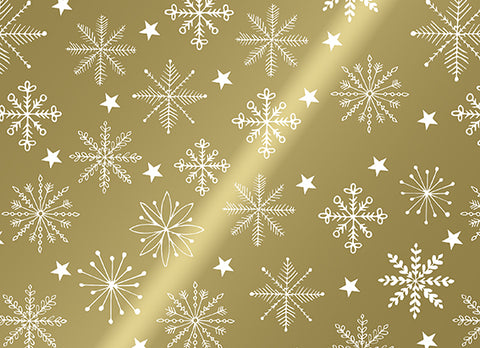 Goldenes Weihnachtspapier 30, 50, 70 cm x 200 m pro Rolle