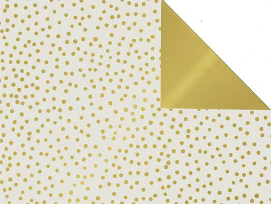 Sheets Wrapping Paper Confetti Dots Gold | 70*50cm | 2x 250 sheets