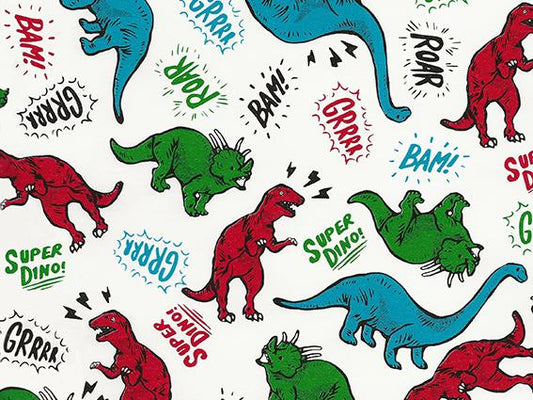 Vellen Inpakpapier Super Dino | 70*50cm | 2x 250 vellen