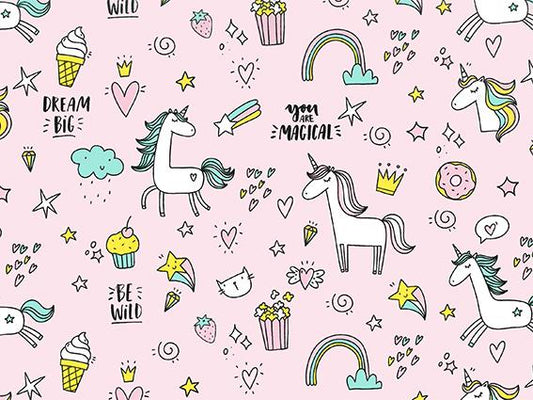 Vellen Inpakpapier Unicorn | 70*50cm | 2x 250 vellen