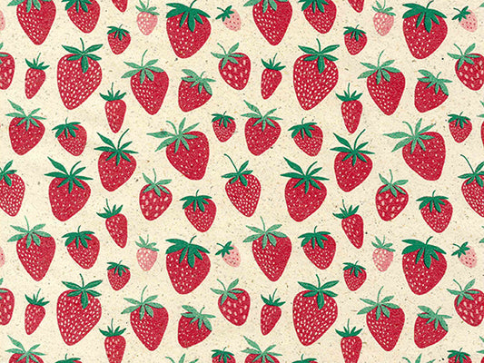 Geschenkpapierbögen Erdbeere | 70*50cm | 2x 250 Blatt