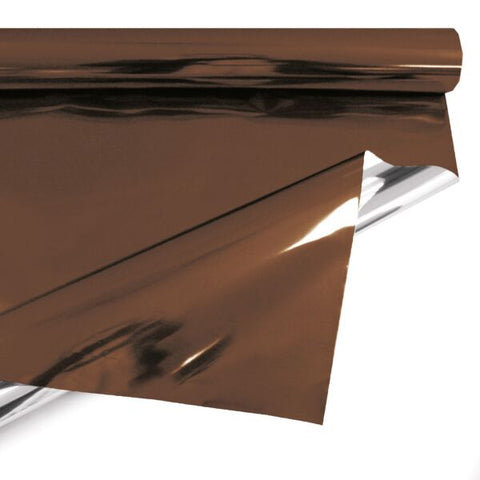 Hochglanz-Wrappingfolie Braun – Luxus-Wrappingfolie aus Kunststoff | 69 cm / 50 m