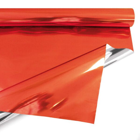 Hochglanz-Wrappingfolie Rot – Luxus-Wrappingfolie aus Kunststoff | 69 cm / 50 m