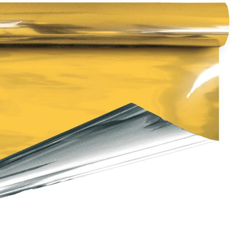 Hochglanz-Wrappingfolie Gold – Luxus-Wrappingfolie aus Kunststoff | 69 cm / 50 m