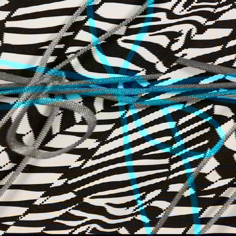 Satijnkoord Turquoise - Kadopapier.net