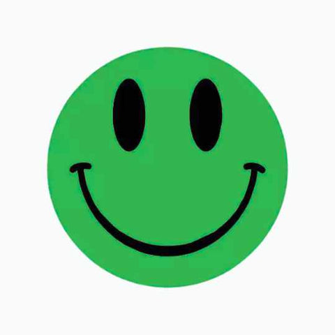 Wensetiket Smiley mix kleuren -Sticker-Etiket-