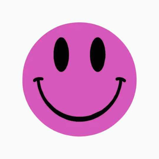 Wensetiket Smiley mix kleuren -Sticker-Etiket-