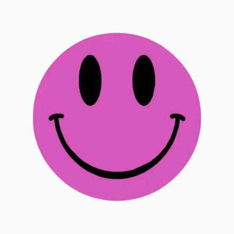 Wensetiket Smiley mix kleuren -Sticker-Etiket-