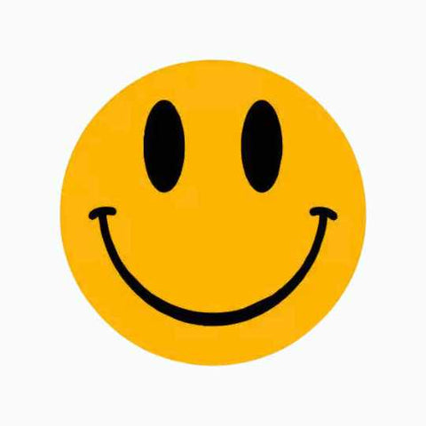 Wensetiket Smiley mix kleuren -Sticker-Etiket-