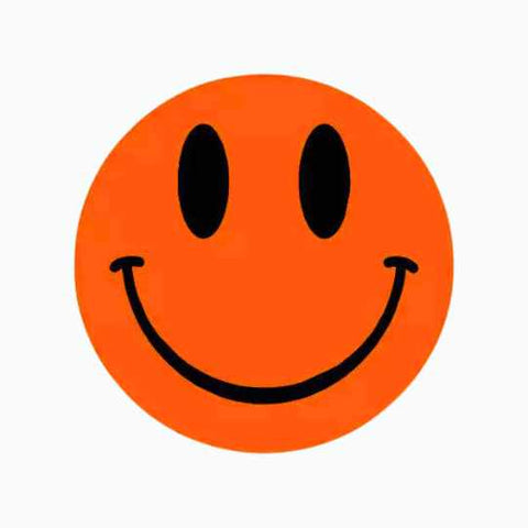 Wensetiket Smiley mix kleuren -Sticker-Etiket-