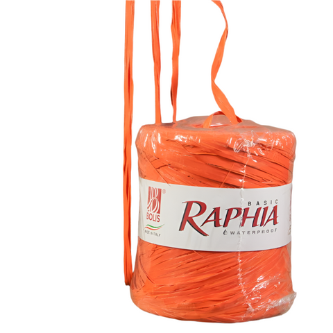 Synthetischer Bast Orange &gt; 200mtr. | 1 Stück