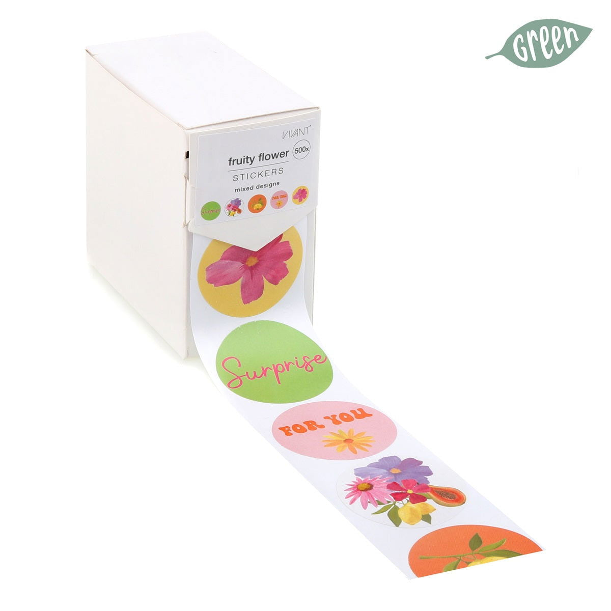 Wensetiket Assorti Fruity Flowers - Kadopapier.net