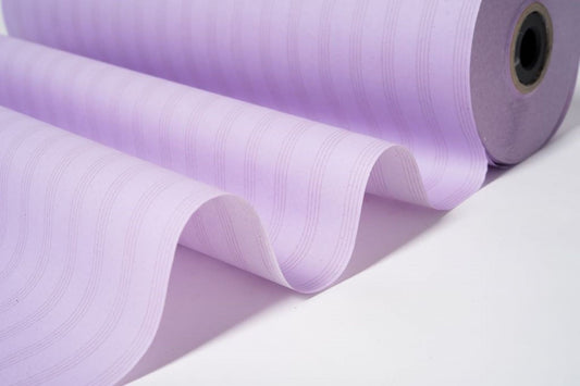 Lavendel met streepjes Vloeipapier Rol - 50 cm Breed, 315 Meter Lang