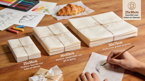 Pergamijnpapier — Voedselzeker & op Maat Snijdbaar