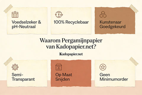 Pergamijnpapier — Voedselzeker & op Maat Snijdbaar