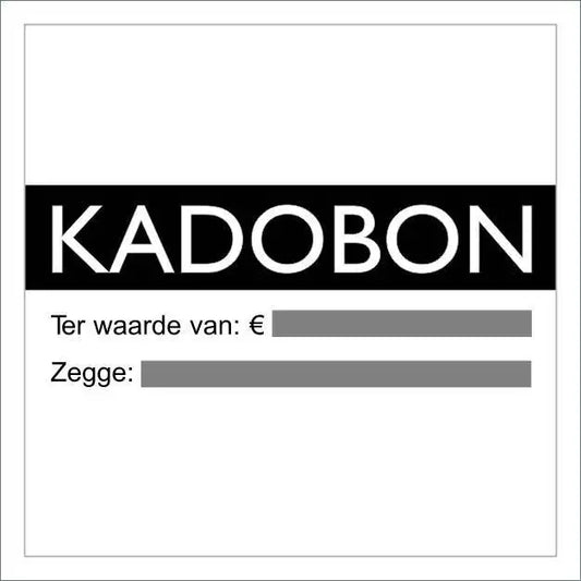 Kadobon Zwart